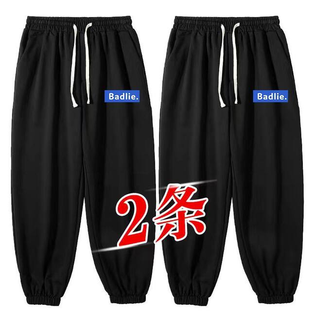 ດູໃບໄມ້ລົ່ນຜູ້ຊາຍ trendy ບາງບວກຂະຫນາດບວກຂະຫນາດວ່າງ slimming trendy leggings ກິລາກະທັດຮັດ trousers sweatpants ແບບອາເມລິກາ