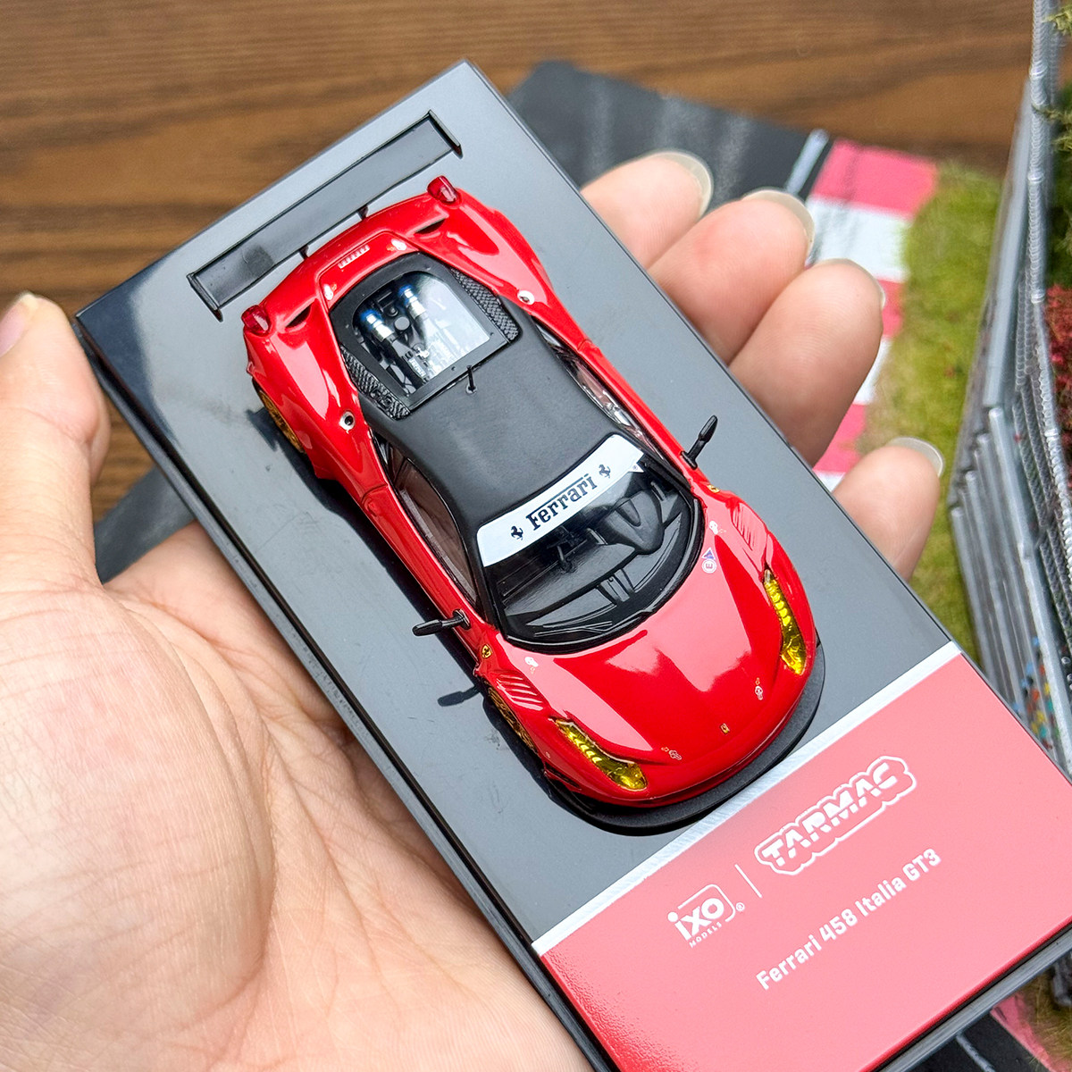 TW Tarmac Works 1:64 458 Italia GT3红合金汽车模型现货 - 图3