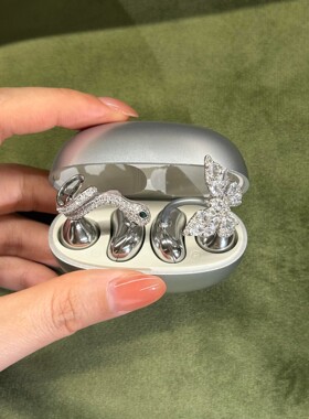 【多款可看】小蛇蝴蝶造型钻扣耳机夹blingbling闪闪耳机diy装饰