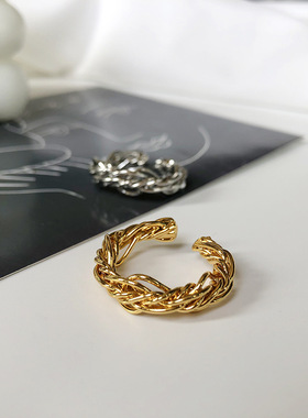 欧美缠绕戒指女设计感小众复古