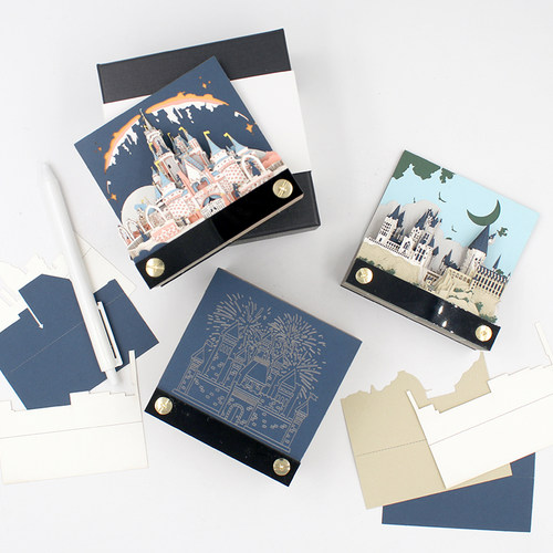 3D立体纸雕便签纸diy手撕霍格沃兹城堡艺术摆件创意生日礼物礼盒 - 图2