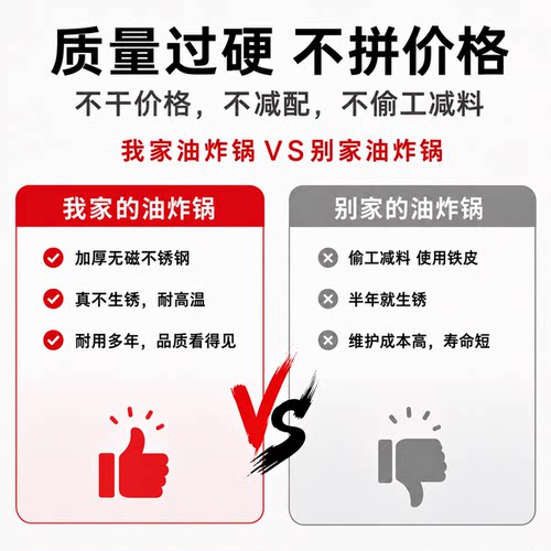 燃气油炸锅商用煤气液化气油炸炉摆摊机加厚油炸机炸串薯条关东煮 - 图2