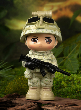 特种兵军人桌面车载摆件兵人手办