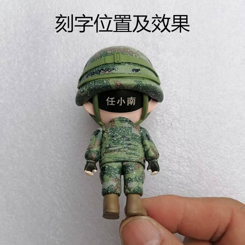曾小萌兵哥哥卡通立体公仔钥匙扣挂件车内兵小萌手办退伍军人礼物 - 图3