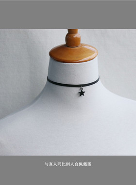 黑色五角星合金细蜡绳女简约百搭