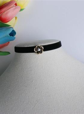 山茶花细颈带甜美简约系带多层女