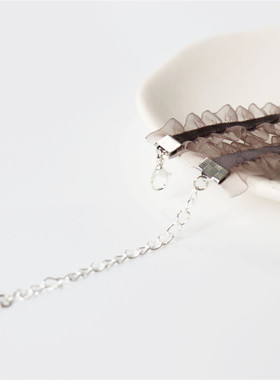 CHOKER三免一冷手作花边吊坠颈链