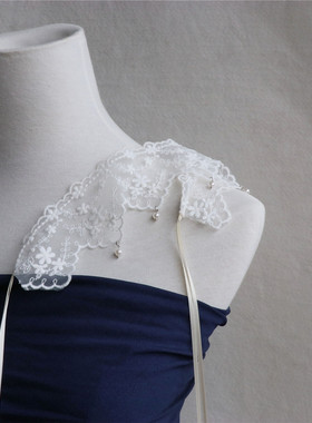 超仙宽遮颈纹蕾丝系带项圈choker