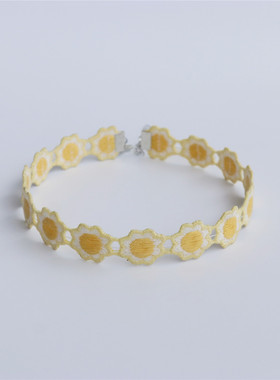 设计感童趣太阳花宽边个性choker