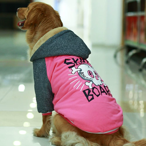 Цинканг собачья одежда, зимняя одежда густая золотая ретрада сатсума средняя большая собака домашнее животное милые две юбки