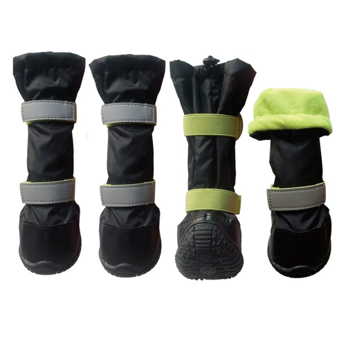 Большие ботинки для собак дождевые туфли, золотые волосы для собак обуви