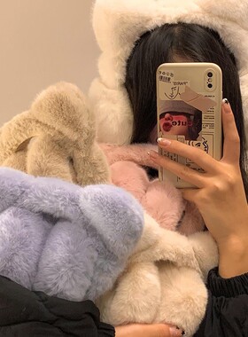 可爱猫耳朵毛绒耳罩女冬季学生骑车保暖护耳防风防寒耳捂耳暖耳套