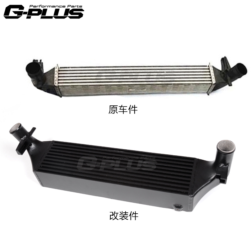 适用大众POLO 奥迪A1 斯柯达晶锐6R GTI 1.4T涡轮改装中冷散热器