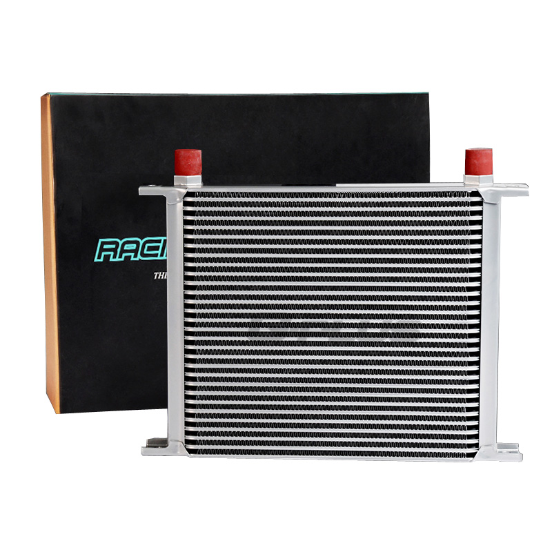 AN10英式30排密纹机油散热器 通用改装变速油冷却器 铝质机油冷器 - 图3