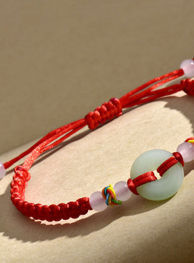 彩色菠萝结手工编织红绳手链男女饰品红绳饰品手链