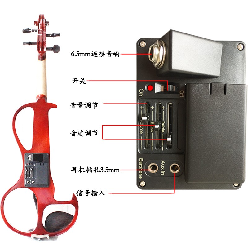 厂家直销  蓝牙电声小提琴演奏级考级舞台专用高档静音电子提琴 - 图3