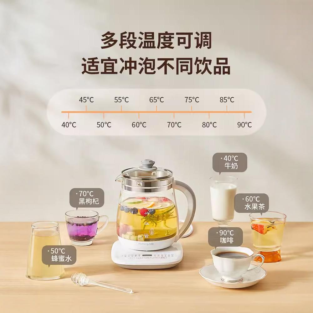 九阳养生壶家用多功能煮茶器花壶烧水壶办公室小型炖煮一体正品