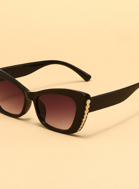 绝密较量赵亚苧高圆圆同款太阳镜猫眼时尚墨镜气质潮流太阳眼镜