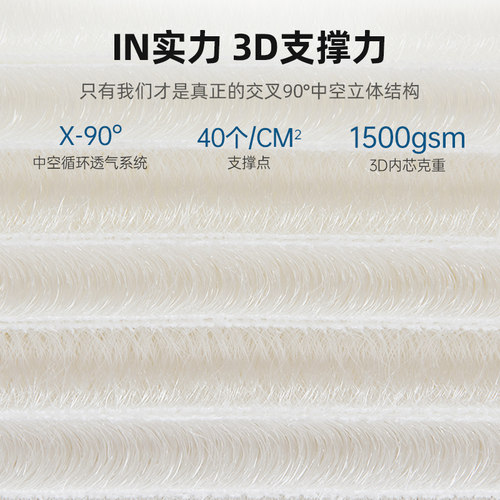 穗欣纯3D丝床垫可全水洗透气儿童榻榻米4d5D6D无胶空气纤维席梦思 - 图2