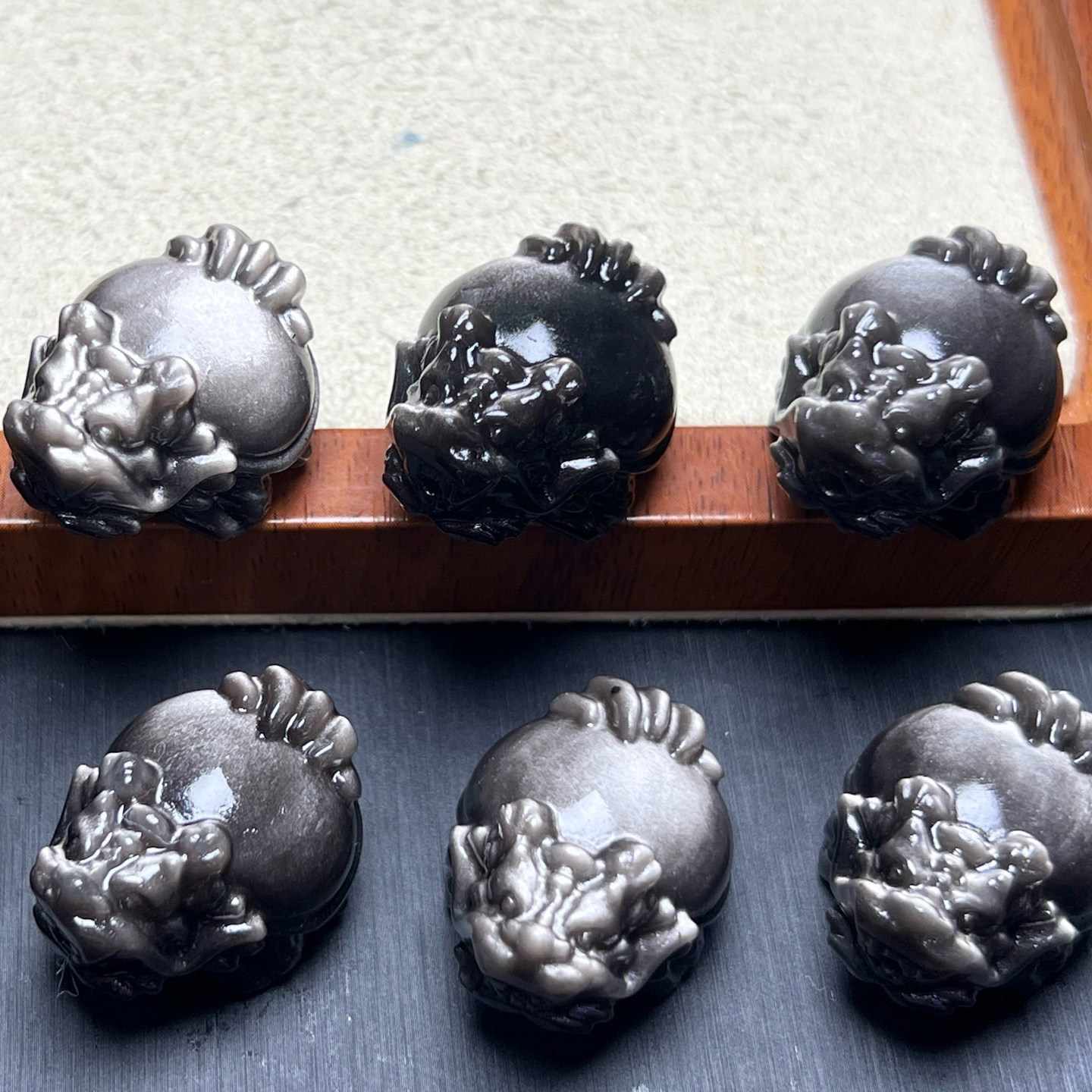 天然银曜石龙龟雕刻件通孔 规格28mm diy配饰手链项链 ZW933,淘宝优惠券,粉丝福利购,淘宝优惠卷