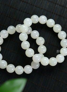 天然青海料圆珠手串12mm