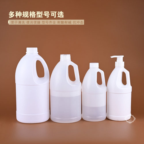 批发1L加仑桶2.5L酒精消毒液包装瓶大圆桶3.8升按压式手提化工桶 - 图0
