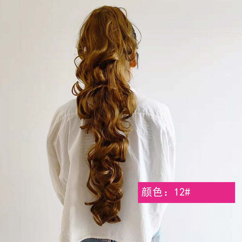 女士爪夹卷发马尾抓夹假发Tress Claw Ponytail Hair Extension - 图0