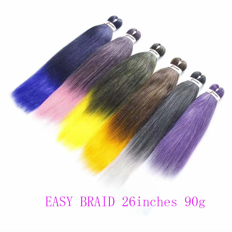 Easy Braids Hair Ombre Braiding Hair非洲脏辫黑人编发EZ大辫子 - 图1