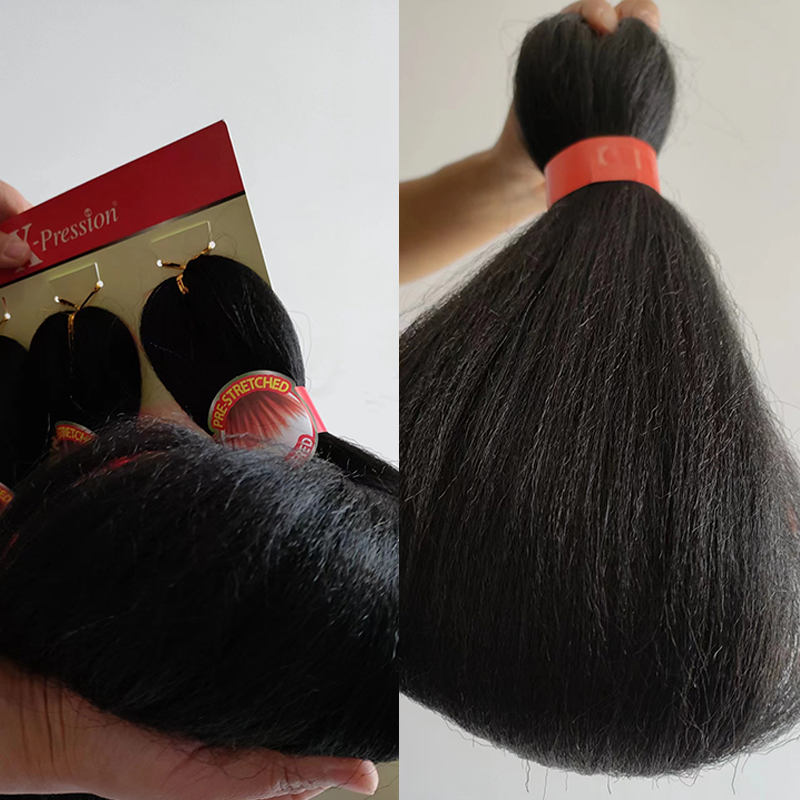 3X Easy Braids Hair外贸非洲脏辫黑人编发EZ大辫子化纤钩针发 - 图2