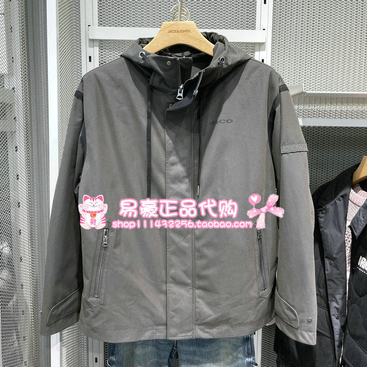 杰克琼斯冬新连帽拆卸内胆羽绒服 225423005 C02 6905571298518