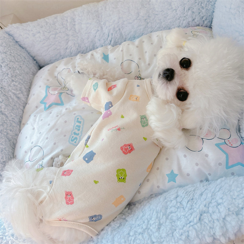 四脚包肚衣宠物纯棉彩虹熊猫狗比熊泰迪衣服手术服保暖护肚子四季,淘宝优惠券,粉丝福利购,淘宝优惠卷