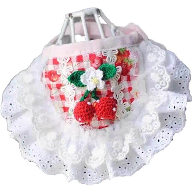 糯米家包邮狗狗宠物蕾丝口水巾假领嘴围兜可爱纯棉泰迪比熊配饰,淘宝优惠券,粉丝福利购,淘宝优惠卷