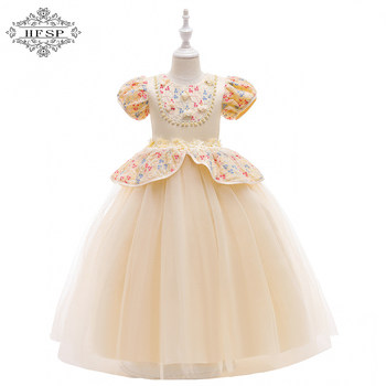 ເດັກຍິງ Belle dress skirt ເດັກນ້ອຍ dress ໃຫມ່ Belle Halloween ການປະຕິບັດຕາຫນ່າງ princess tutu skirt