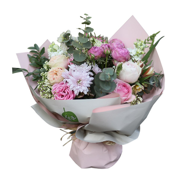 生活鲜花包月四次办公室周花轻奢花艺月套餐玫瑰花束混搭同城送 牌子网