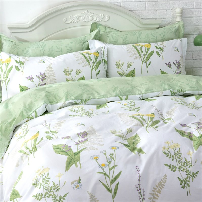 全棉田园风四件套床上用品纯棉小清新1.2m单人床单被套床笠三件套,淘宝优惠券,粉丝福利购,淘宝优惠卷