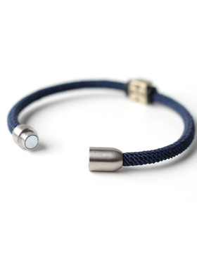 欧美白铜十字架单圈手工编织手绳