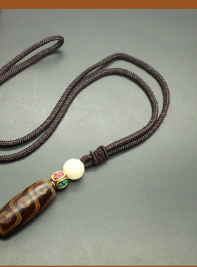 天珠玛瑙项链长款男女百搭毛衣链秋冬高级感复古简约配饰大气新款