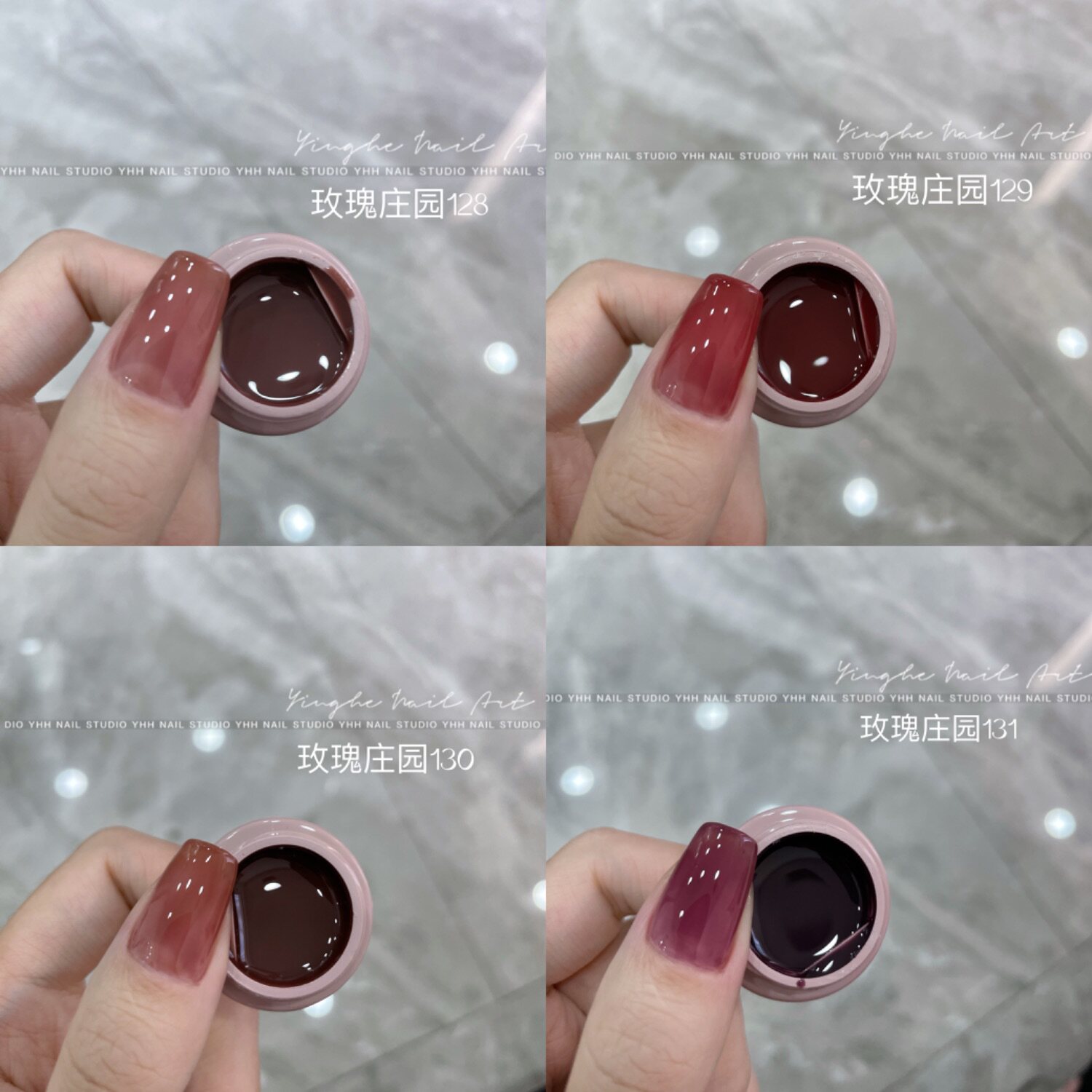 YHH樱禾新品裸色《玫瑰庄园》甲油胶强势来袭超美特推5g罐装胶_虎窝淘