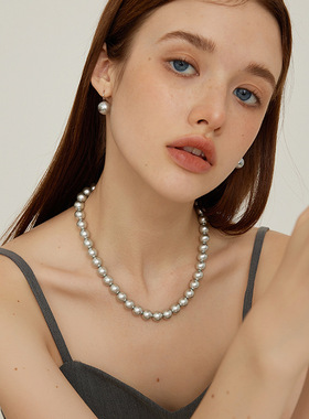 2024新款高级感轻奢小众设计珍珠项链女锁骨链毛衣链颈链配饰百搭