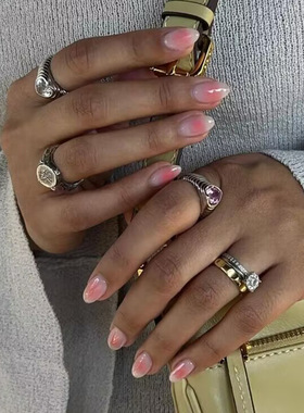 宽版个性桃心锆石面包戒指