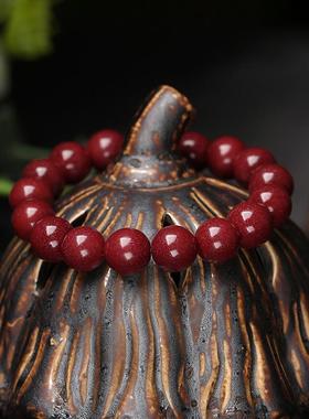 本命年朱砂手串紫沙男女款转运情侣礼物