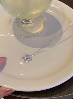 转运锁项链ins女月光石纯影XL089