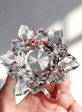 好运连连送闺蜜水晶莲花