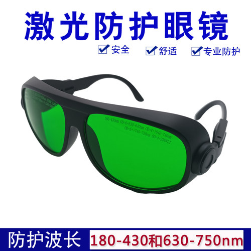 He-Ne吸收式激光防护眼镜蓝紫光190-470/610-760/635/355nm夹片款 - 图2