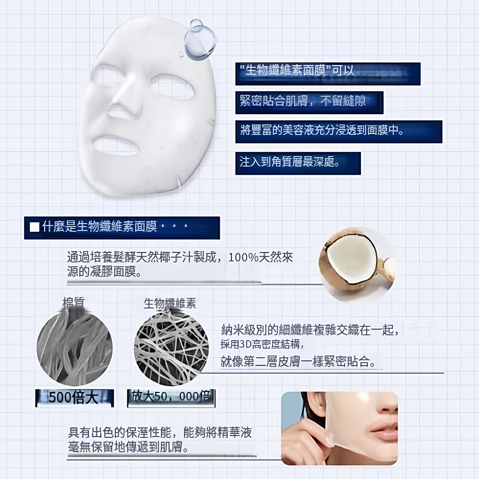 日本kose高丝clearturn biotune 美肌菌透明质酸cica保湿亮泽面膜,淘宝优惠券,粉丝福利购,淘宝优惠卷