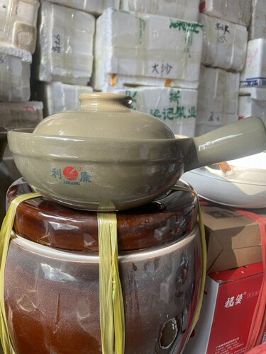 利康土锅砂锅炖锅陶瓷汤煲仔饭炖菜米线熬粥石锅耐高温单柄小锅 - 图1