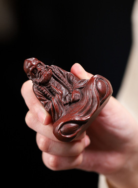 宜兴手工原矿紫砂茶宠 达摩雕塑人物佛像中式家居摆件