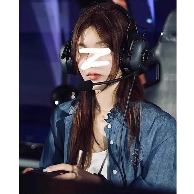 ZLS明星同款超柔气质时尚百搭木耳边领长袖牛仔衬衫轻奢气质上衣 - 图0