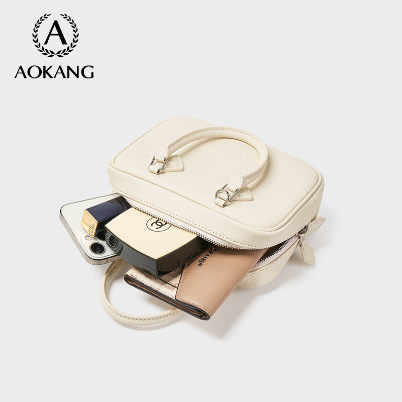 奥康邮差包2025新款包包轻奢百搭单肩包高级感手提包大容量小方包,淘宝优惠券,粉丝福利购,淘宝优惠卷