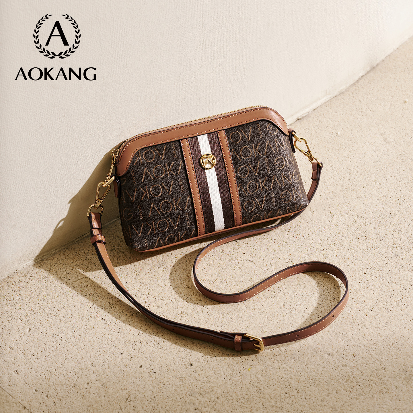 奥康斜挎包女款大容量单肩包包2026新款妈妈包女式贝壳包新年礼物,淘宝优惠券,粉丝福利购,淘宝优惠卷